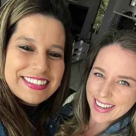 Nayá Madeira (esq.) já tinha dois filhos e era casada quando conheceu Renata Vanucci - Arquivo pessoal