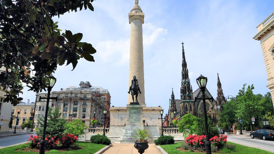 Baltimore, no estado de Maryland, é uma das cidades mais antigas dos EUA