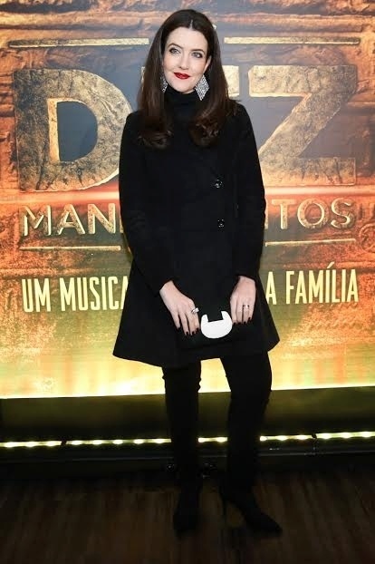 20.jun.2016 - A atriz Larissa Maciel, que interpreta Miriã (irmã de Moíses) na novela da Record, comparece à pré-estreia do musical "Os Dez Mandamentos" em São Paulo - Manuela Scarpa e Rafael Cusato/Brazil News