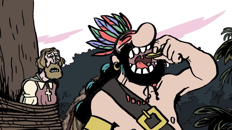 Cena do filme A Cidade dos Piratas, com os personagens dos Piratas do Tietê - Divulgação - Divulgação