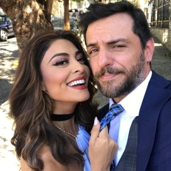 Durante a gravação com Rodrigo Lombardi (Caio), Juliana brincou com a personagem Jeiza de Paolla Oliveira. "O bofe é meu!  Tira o olho, Jeiza". Será que Juliana já estava adiantando o final da novela? - Reprodução Instagram/Juliana Paes