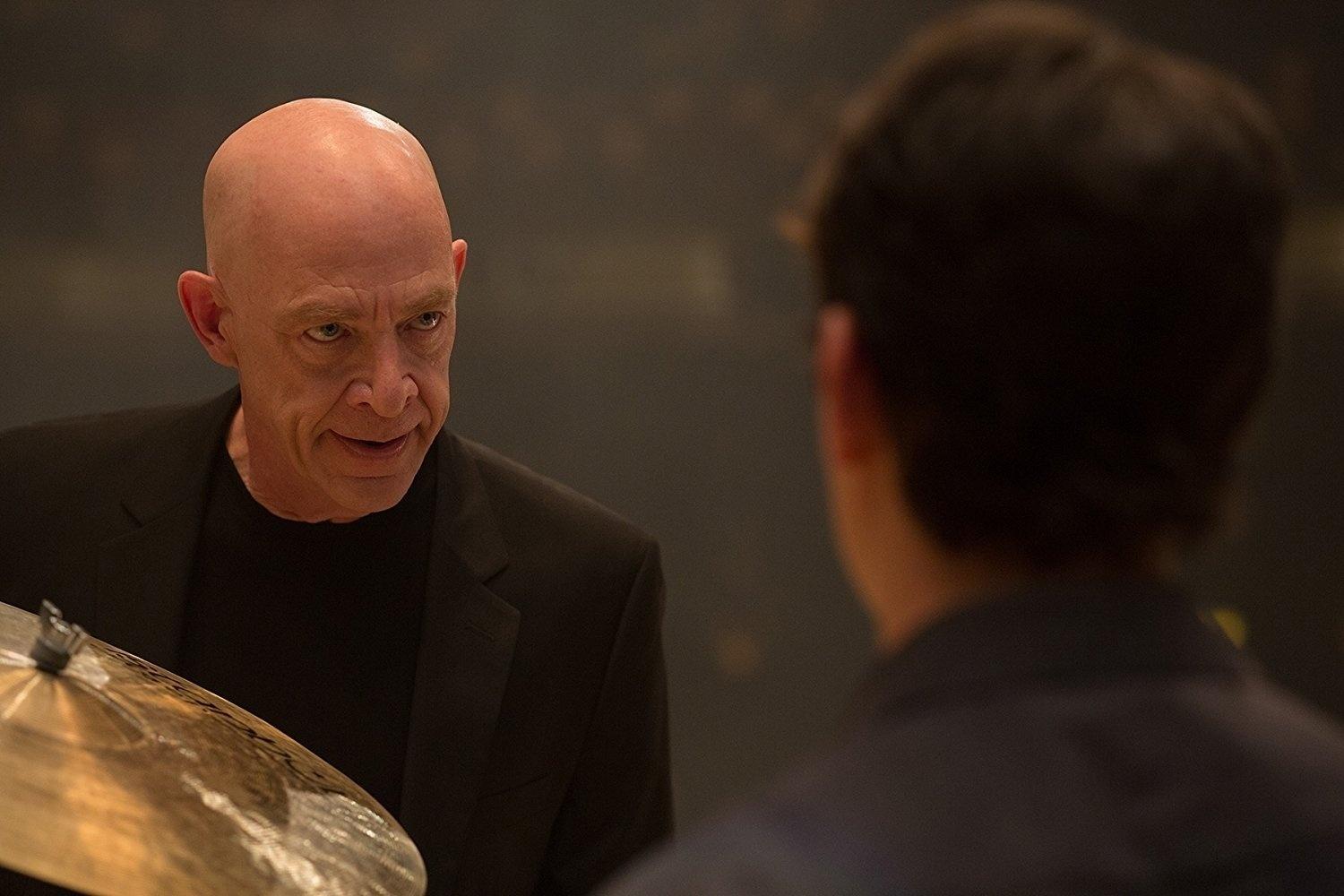 J.K. Simmons e Miles Teller em cena de "Whiplash: Em Busca da Perfeição" (2014) - Divulgação