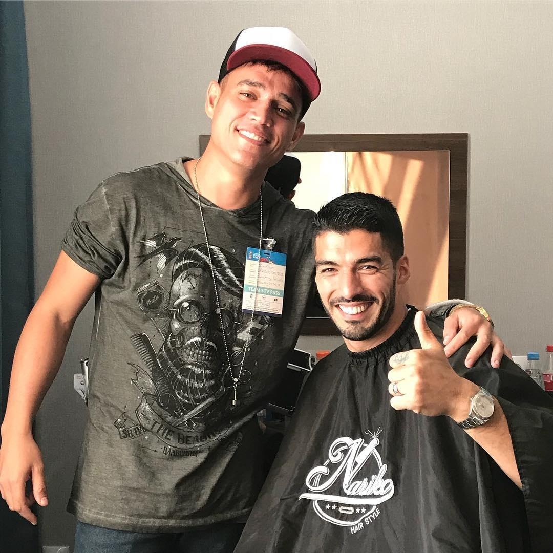 Neymar "empresta" seu cabeleireiro a jogadores do Uruguai - Reprodução/Instagram