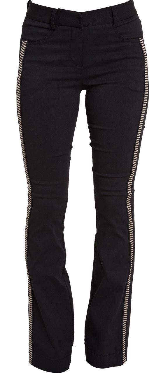 Calça de material sintético com detalhe lateral, R$ 598, Iódice, iodice.com.br - Divulgação