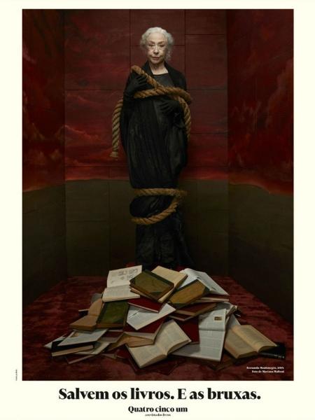 Fernanda Montenegro como bruxa na capa da Quatro Cinco Um - Reprodução/Instagram