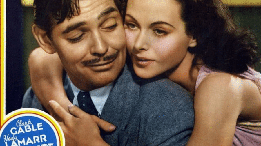 Lamarr com Clark Gable: ela conseguiu um lucrativo contrato com o estudio MGM - MGM