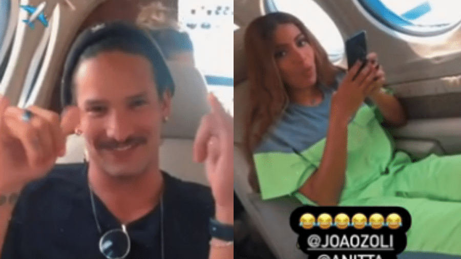 Anitta brincou sobre possíveis boatos de affair ao ser filmada ao lado de João Zoli - Reprodução/Instagram/@glauciodavid