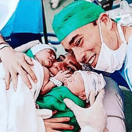 Andréia Sadi exibe fotos do parto de seus filhos com André Rizek - Reprodução / Instagram