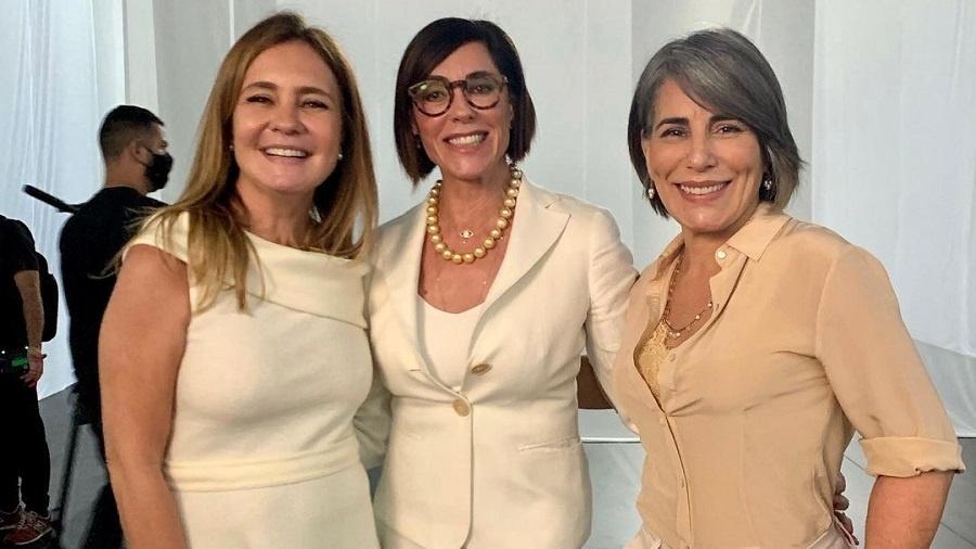 70 Anos Esta Noite: Adriana Esteves, Christiane Torloni e Gloria Pires posam juntas em gravação - Reprodução/Instagram