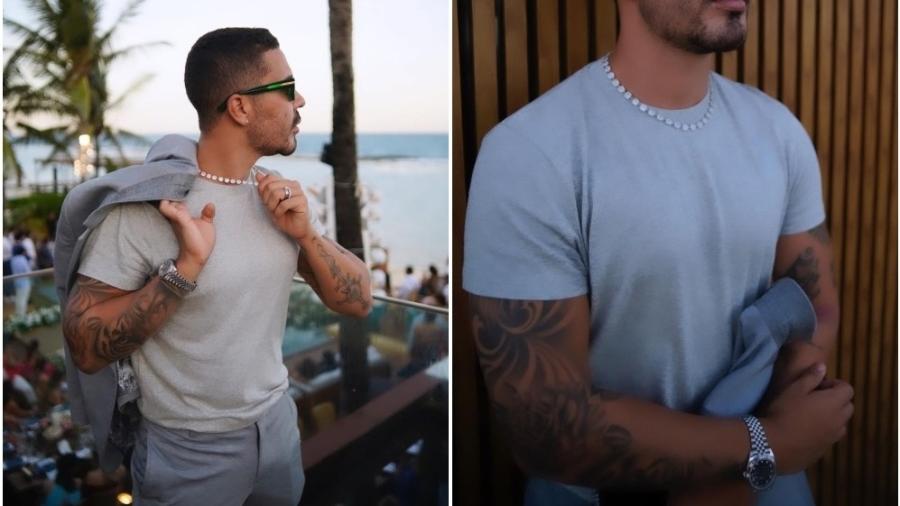 Carlinhos Maia usou colar de diamantes com valor milionário para prestigiar casamento de amigos - Reprodução: Instagram