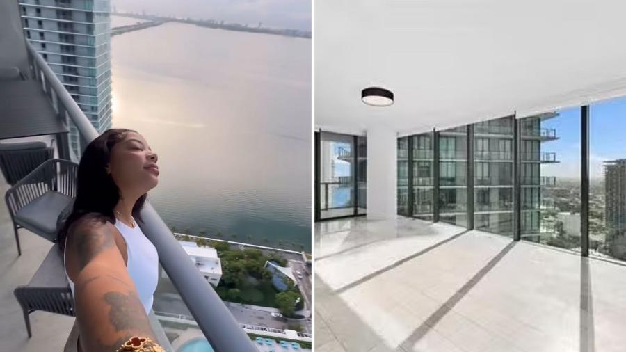 Ludmilla comprou o novo apartamento em Miami, nos EUA, em abril 