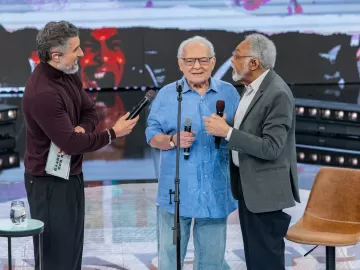 Othon Bastos e Gil se emocionam ao reviver inicio de amizade em 1964