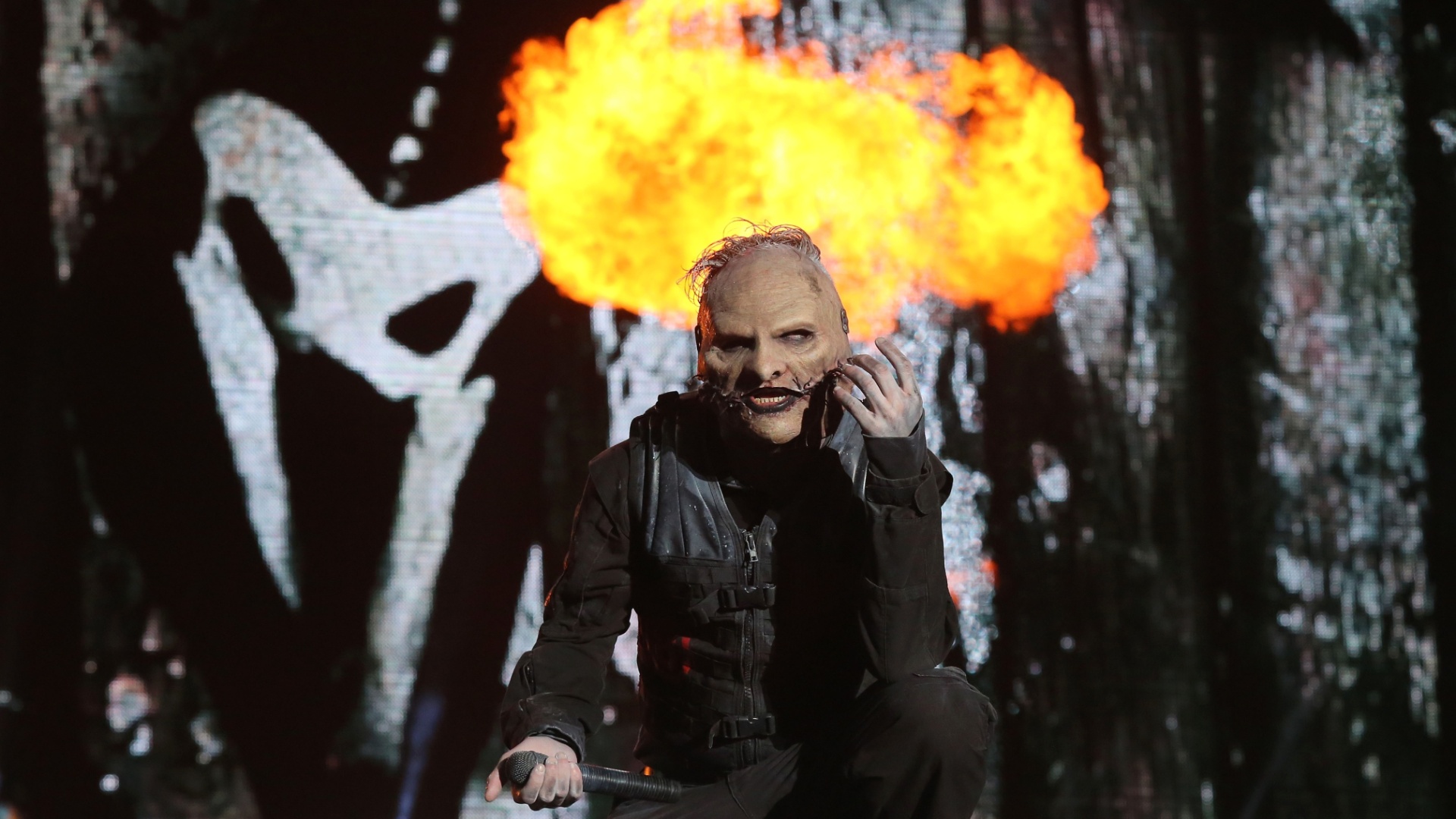 25.set.2015 - Slipknot fecha as apresentações do palco Mundo no quinto dia do Rock in Rio 2015 - Fernando Maia/UOL