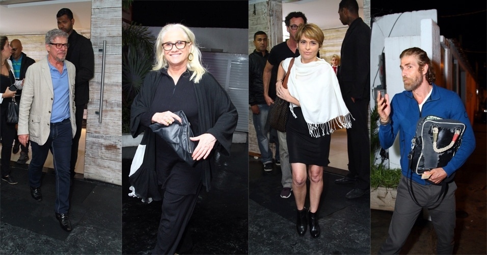 3.out.2016 - Na noite desta segunda,feira. o elenco de "A Lei do Amor" se reuniu em uma casa de festas do Rio para assistir ao primeiro capítulo da novela. José Mayer, Vera Holtz, Claudia Abreu e Reynaldo Gianecchini estiverem presentes no evento - Anderson Borde /AgNews