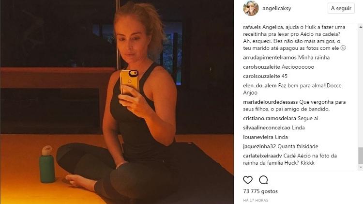 Angélica é criticada nas redes sociais por ter apoiado Aécio Neves - Reprodução/Instagram/angelicaksy - Reprodução/Instagram/angelicaksy