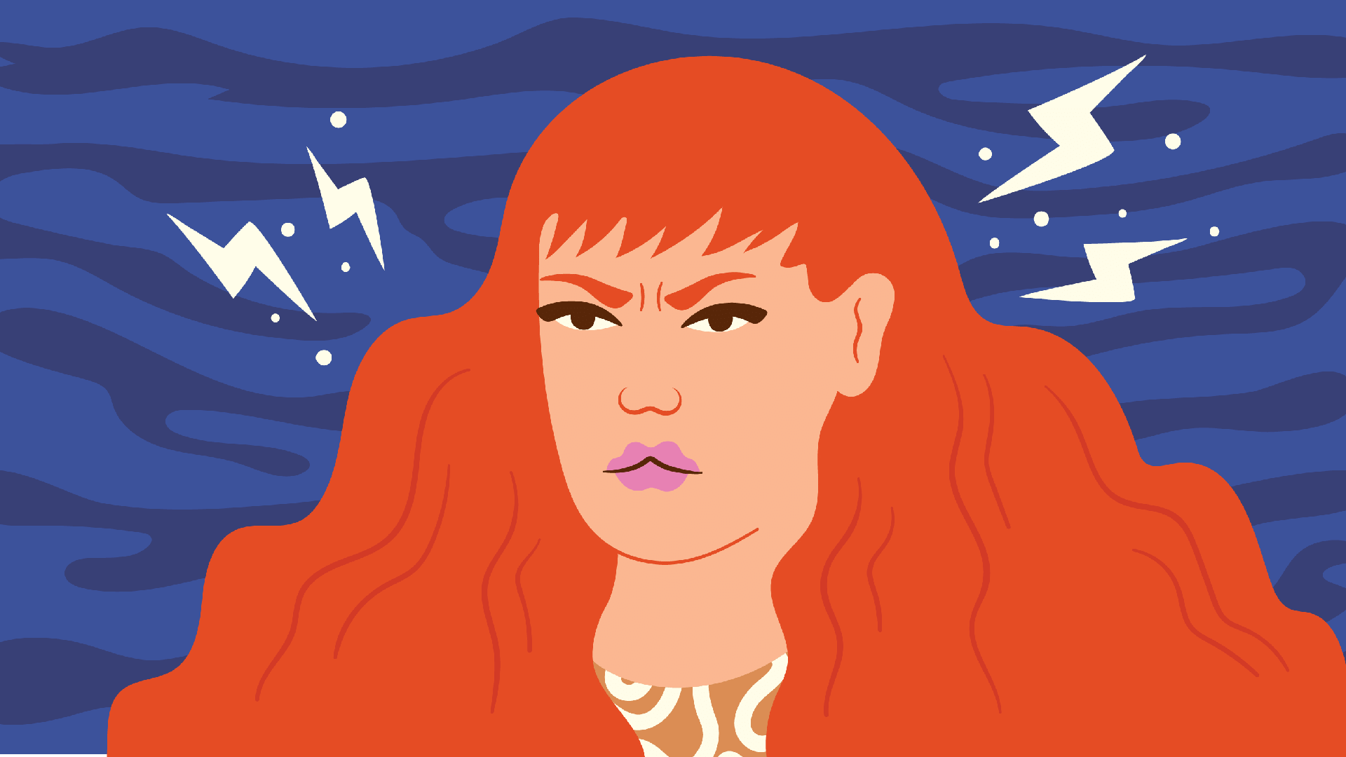 Ilustração para reportagem de VivaBem sobre os sinais da ansiedade - Camila Rosa/VivaBem