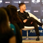 Sandy e Junior reuniram a imprensa hoje, no Allianz Parque, em São Paulo, para anunciar a turnê de reunião Nossa História - Mariana Pekin/UOL
