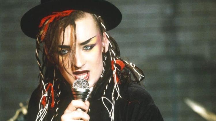 Boy George no auge do sucesso do Culture Club, nos anos 80 - Divulgação - Divulgação