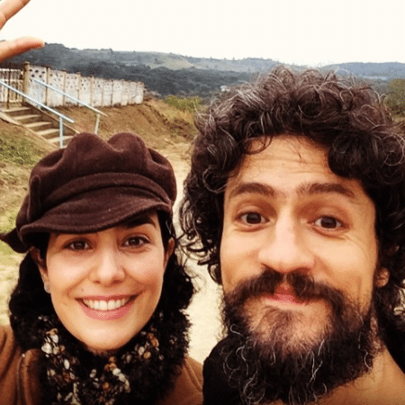 Leticia Sabatella e Fernando Alves Pinto em clique de 2014, quando ainda eram casados - Reprodução/Instagram