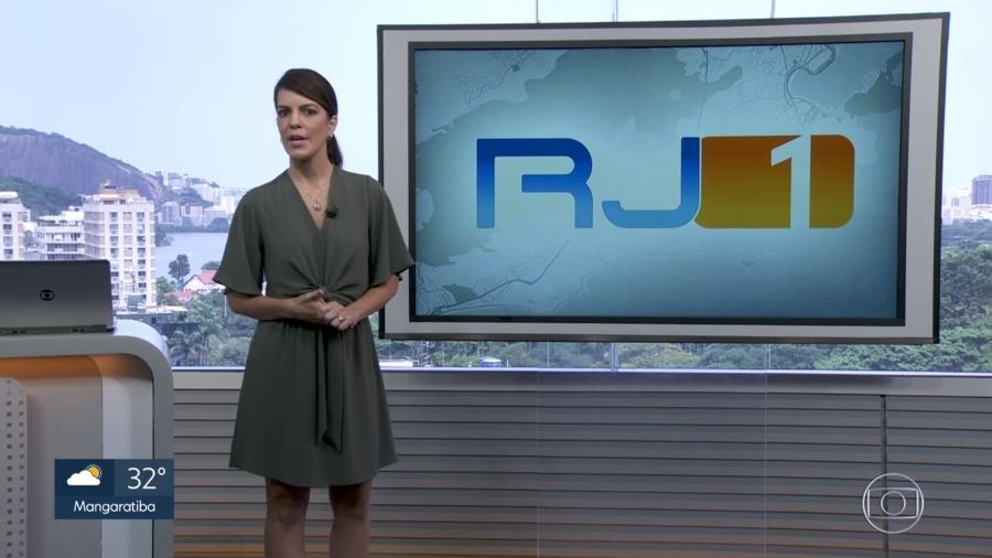 Mariana Gross no RJ1 - Reprodução/TV Globo