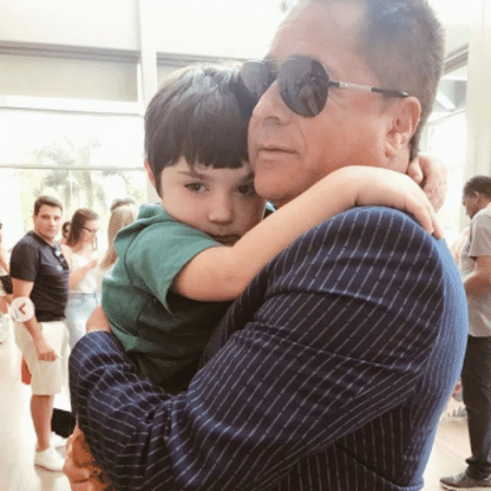 Leonardo e o neto Noah - Reprodução/instagram