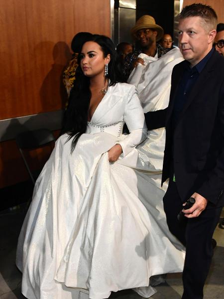 Demi Lovato chega ao Grammy 2020 para performance de Anyone, que marca sua volta à música - Frazer Harrison/Getty Images for The Recording Academy