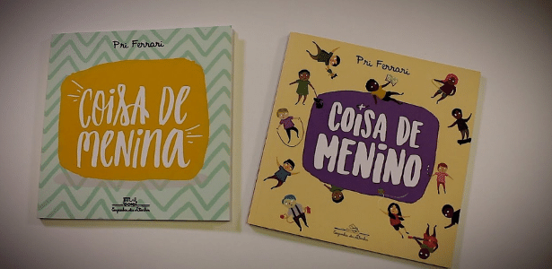 Imagem de capa dos livros "Coisa de Menina" e "Coisa da Menino"