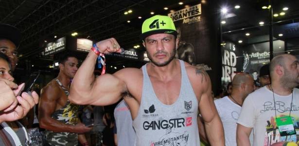 Kleber Bambam também participou da feira "Arnold Classic Brasil", na Barra da Tijuca, no Rio de Janeiro - Graça Paes/Brazil News - Graça Paes/Brazil News
