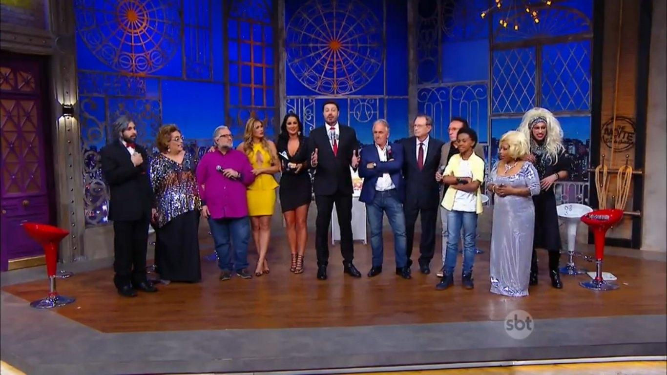 18.ago.2016 - Danilo Gentili apresenta "The Noite" especial 35 anos do SBT - Reprodução/SBT