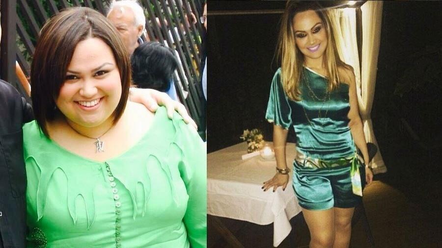 Antes e depois da cantora Jack Muller, ex-caloura do Raul Gil 10 - Arquivo Pessoal