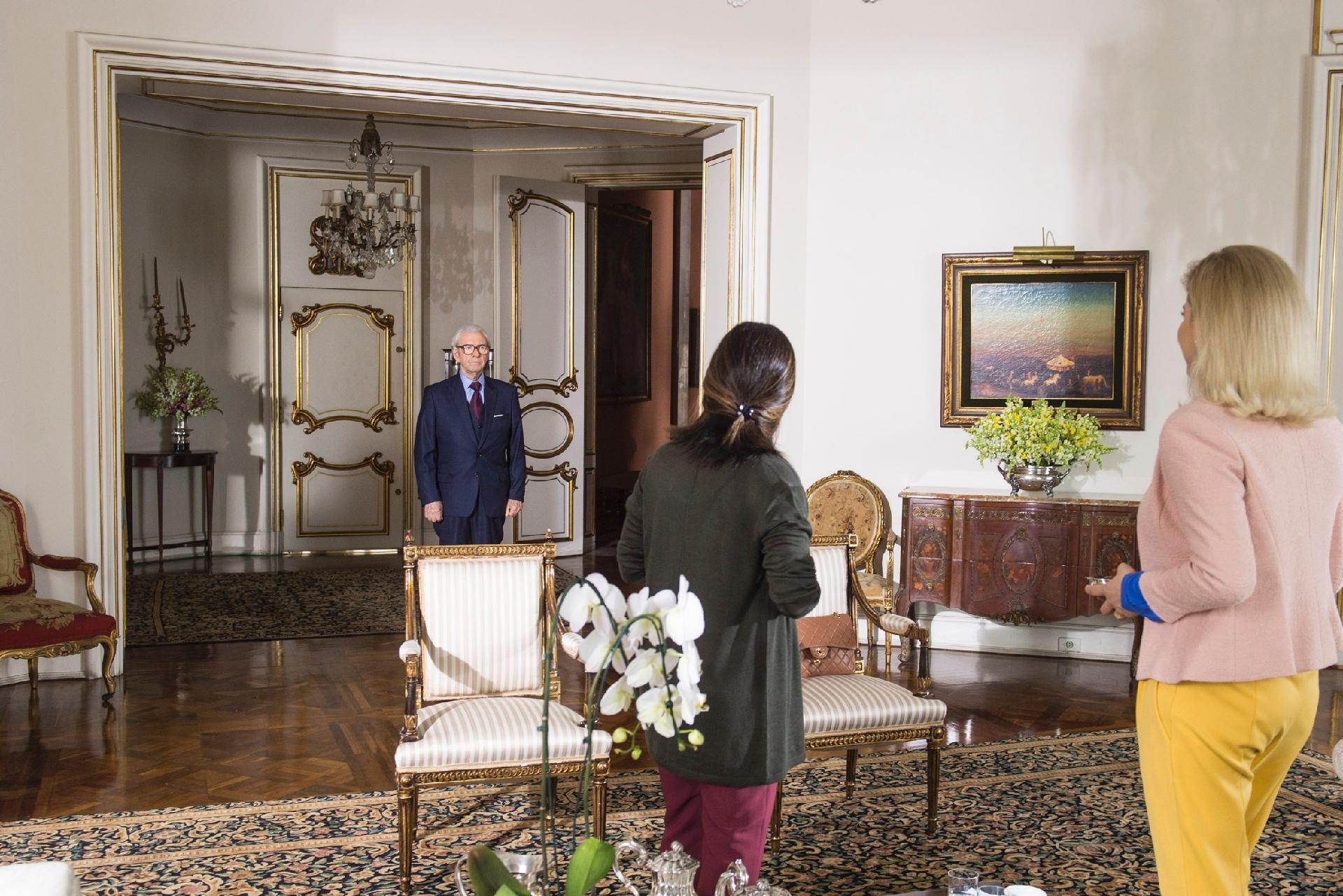 Natanael (Juca de Oliveira) e Elizabeth (Gloria Pires) em "O Outro Lado do Paraíso" - Mauricio Fidalgo/TV Globo