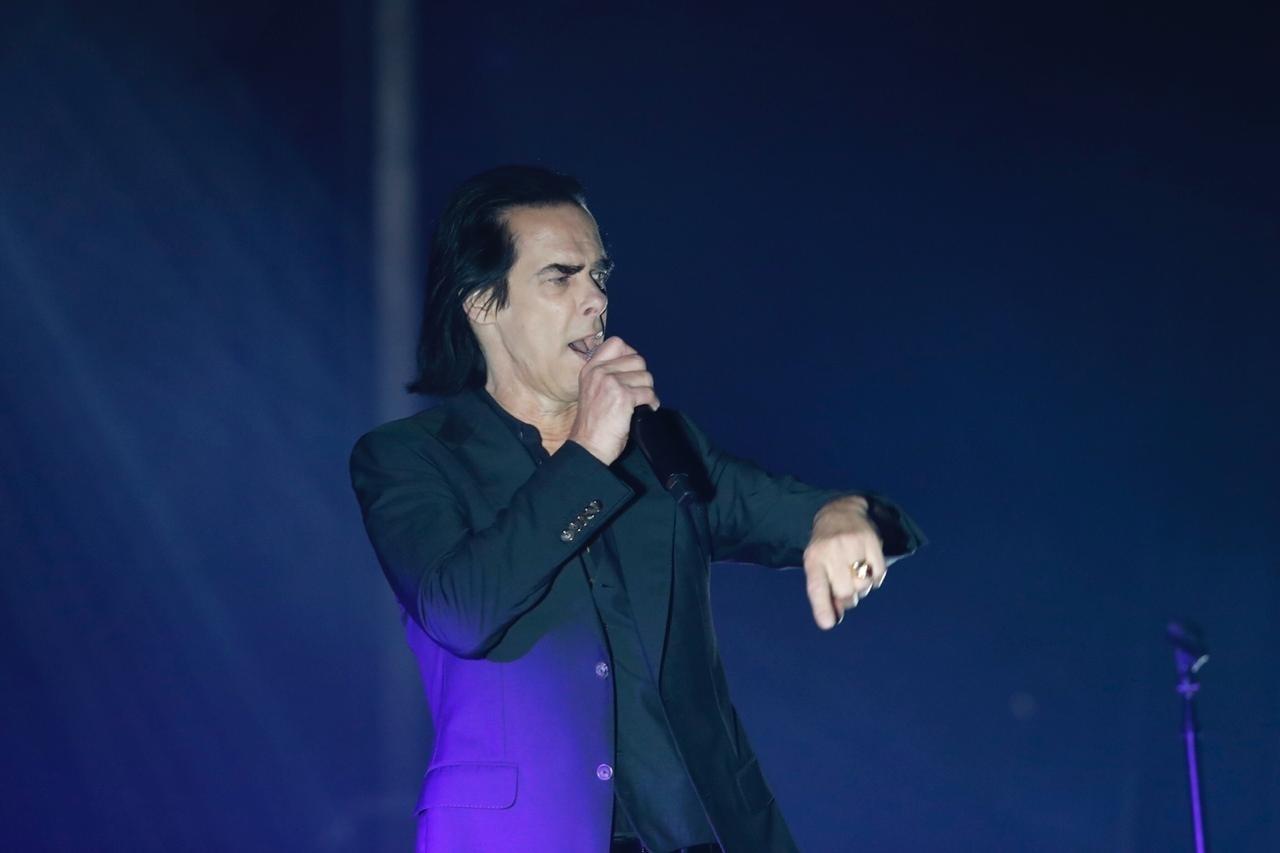 O cantor australiano Nick Cave faz show em São Paulo, no Espaço das Américas, com seu grupo The Bad Seeds - Lucas Lima/UOL