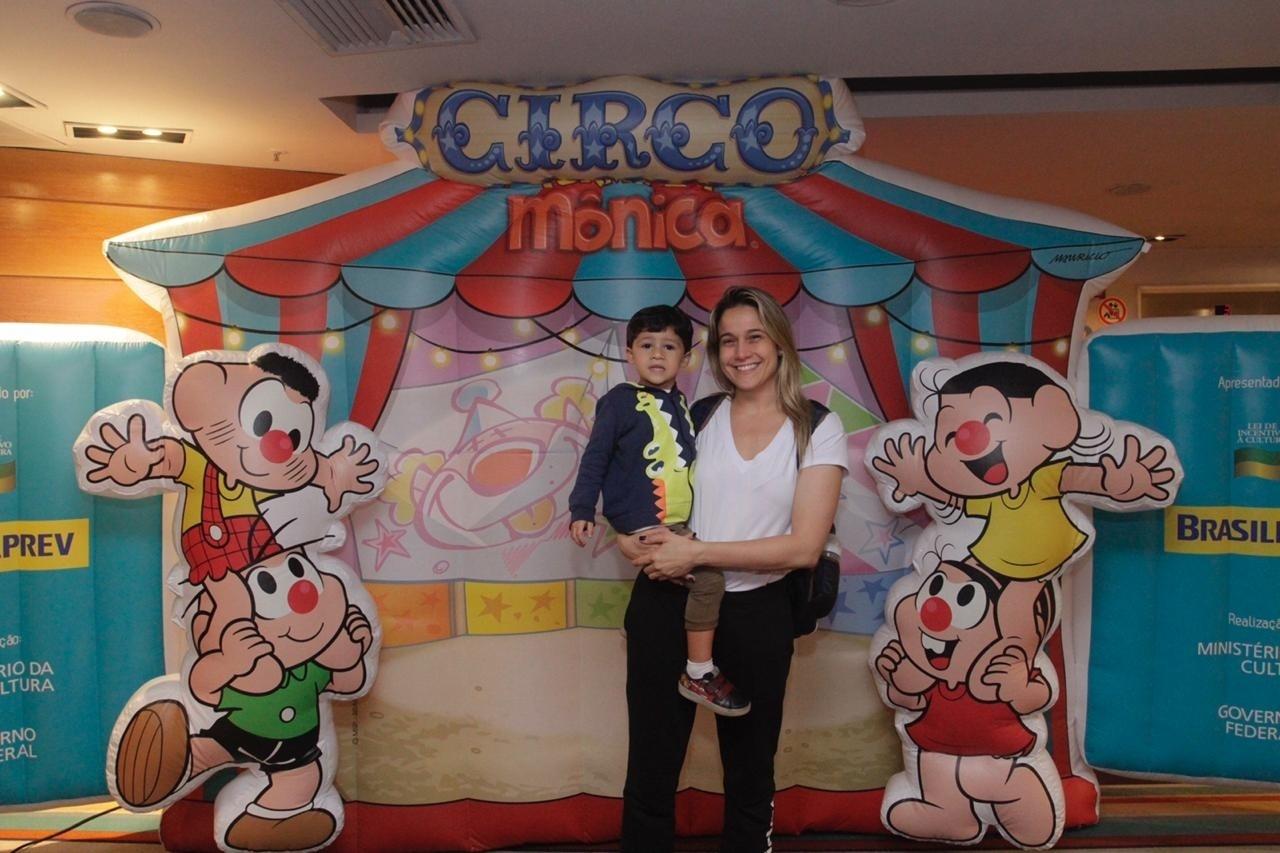 Fernanda Gentil levou Gabriel ao Circo da Mônica, no Rio - Marcos Ferreira/CS Eventos RT Fotografia