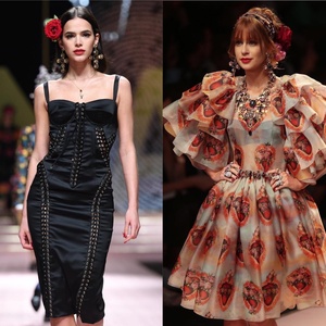 Bruna Marquezine e Marina Ruy Barbosa em desfile em Milão - Reprodução/Instagram - Reprodução/Instagram