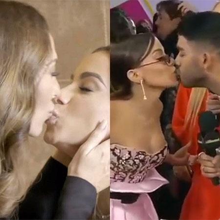 Anitta beija entrevistadores - Reprodução/YouTube - Reprodução/YouTube
