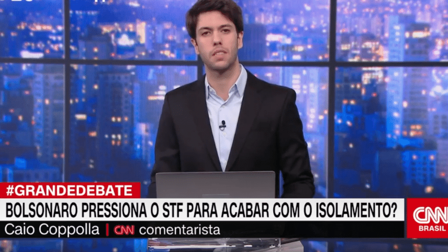 Caio Coppolla em um de seus debates na CNN Brasil - Reprodução/CNN