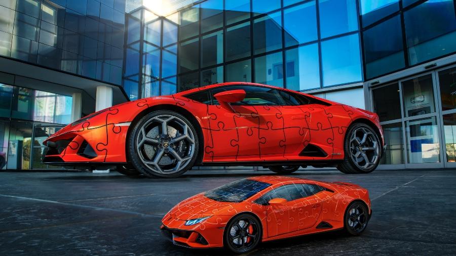 Quabra-cabeça 3D da Lamborghini Huracán Evo - Divulgação