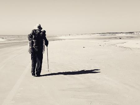 Gustavo Sbrana Sciotti percorreu todo o trajeto da Praia do Cassino, no extremo sul do Brasil - Arquivo pessoal