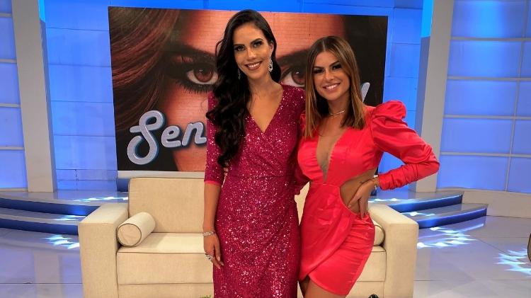 Daniela Albuquerque e Babi Rossi no programa "Sensacional" - Divulgação/RedeTV! - Divulgação/RedeTV!