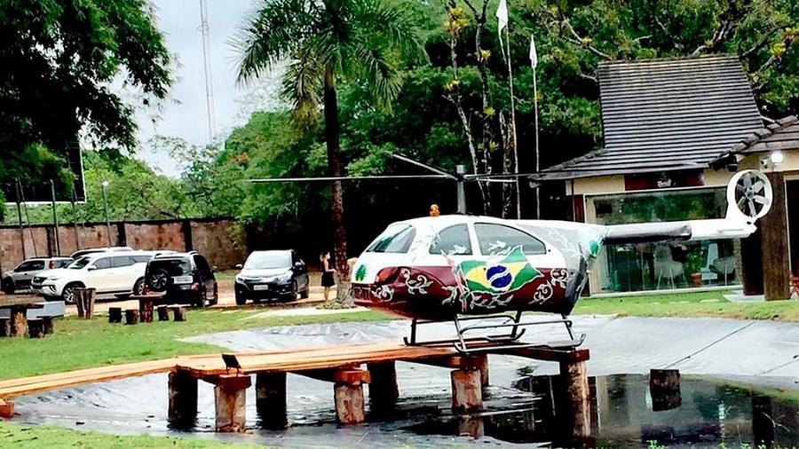 Ford KaLicóptero está defronte a um condomínio na Região Metropolitana de Belém (PA) e foi construído há cerca de 2 anos - Arquivo pessoal