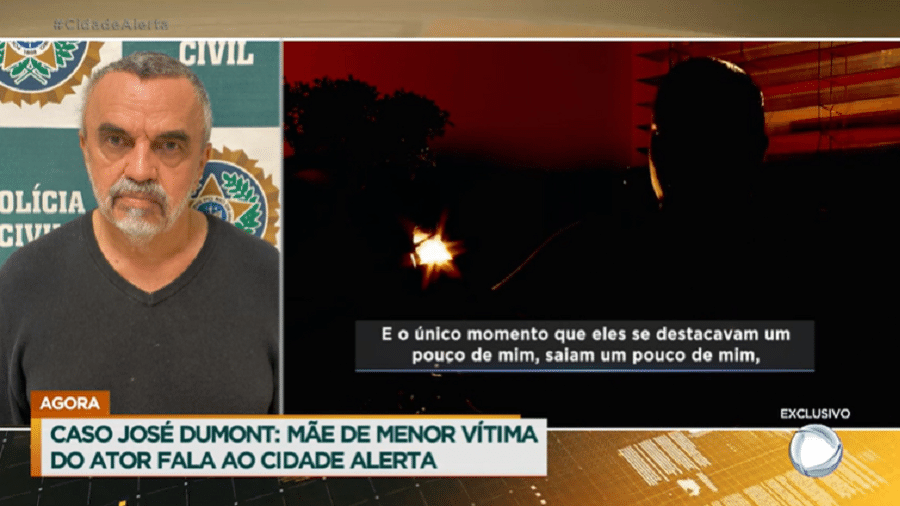 Mãe diz que o filho recebeu um saque de R$ 1 mil do ator José Dumont - Reprodução/RecordTV