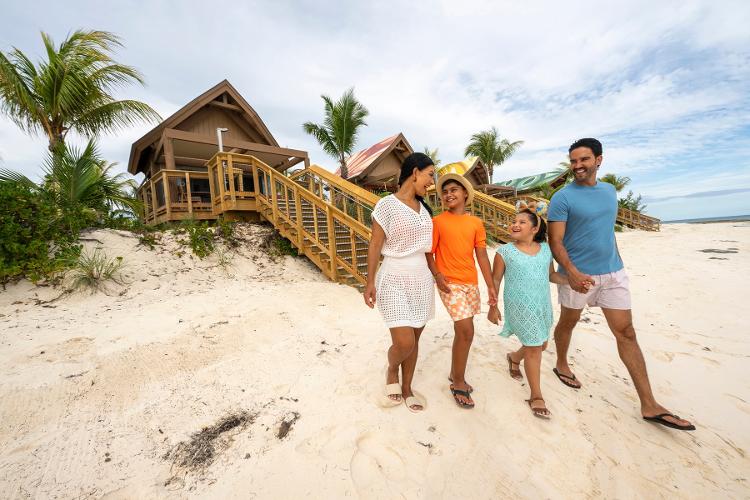 Você pode alugar cabanas na praia para tornar o dia de praia em família mais confortável