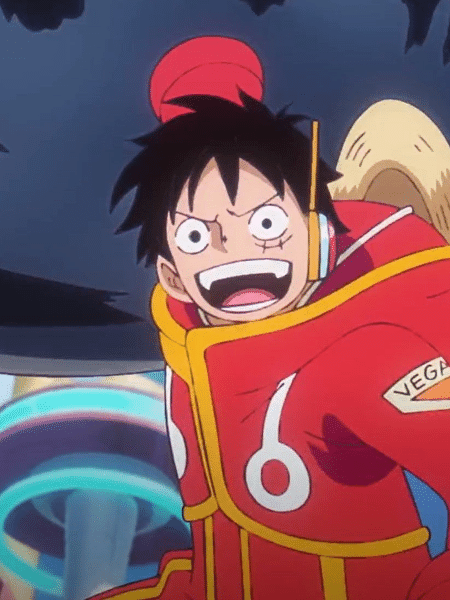 Luffy de "One Piece" no arco de Egghead