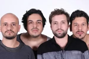 Espetáculo de improviso "Portátil" traz Gregório Duvivier, João Vicente de Castro, Luis Lobianco e Gustavo Miranda - Divulgação