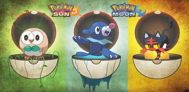 "Pokémon Sun & Moon" traz monstrinhos iniciais inéditos e outras novidades - Divulgação
