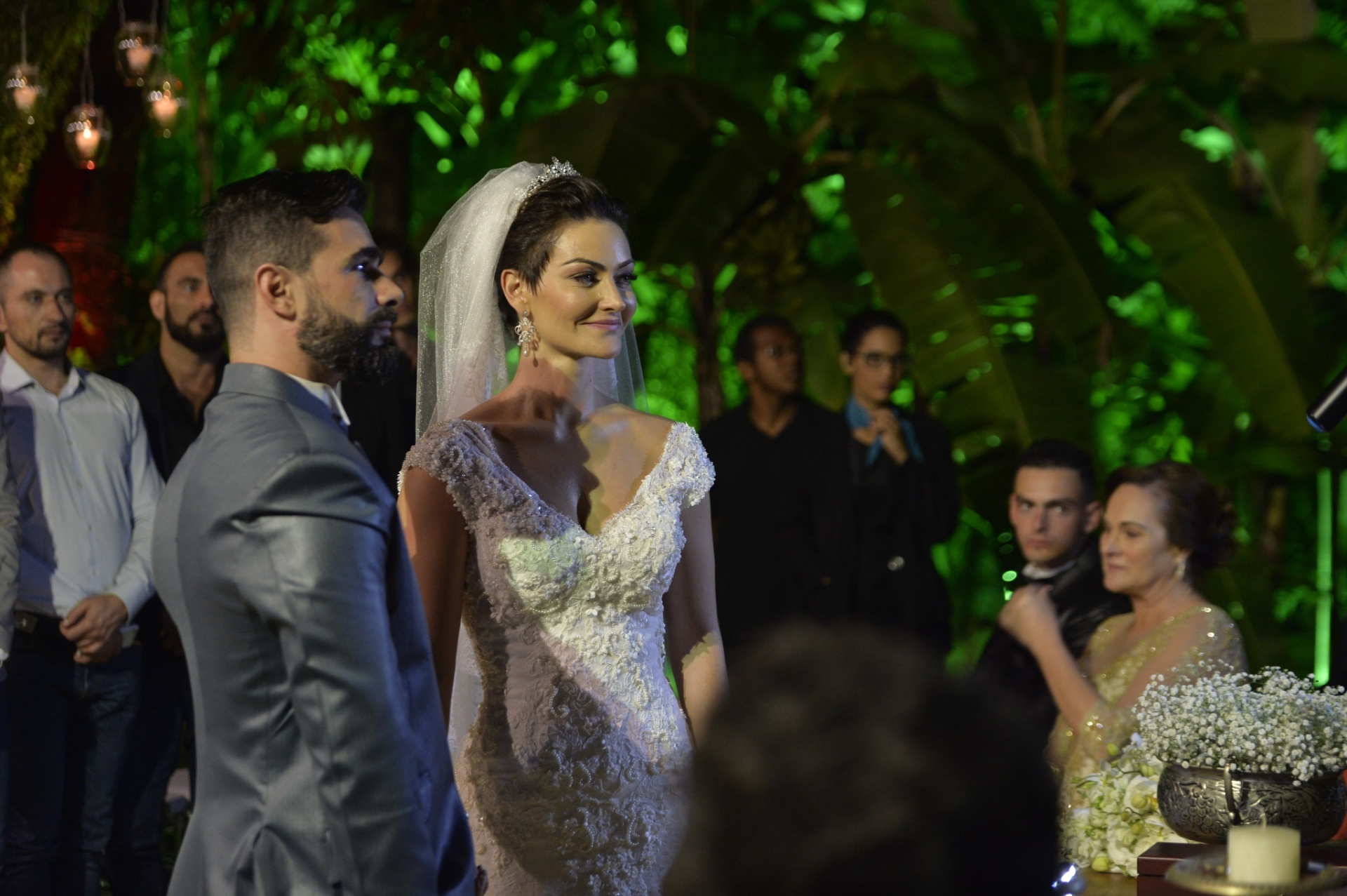 21.nov.2016 - Laura Keller e Jorge Sousa se casam no Rio - Bruno Romão