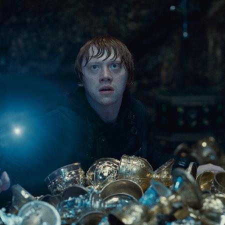 Ator Rupert Grint no filme "Harry Potter e as Relíquias da Morte - Parte 2" - Reprodução