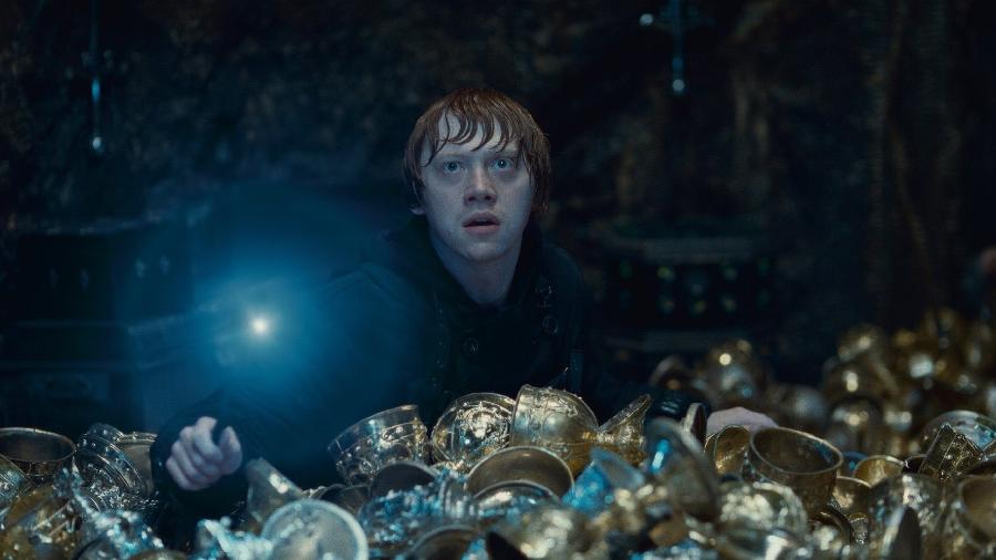 Ator Rupert Grint no filme "Harry Potter e as Relíquias da Morte - Parte 2" - Reprodução