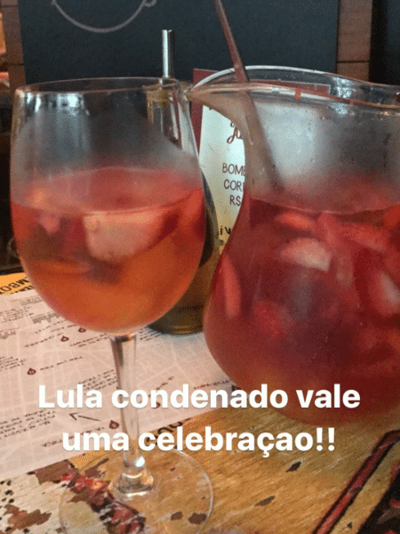 Luana Piovani celebra condenação de Lula - Reprodução/Instagram/luapio - Reprodução/Instagram/luapio