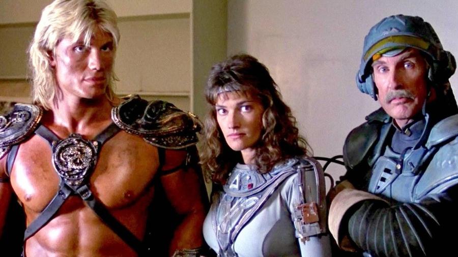 Dolph Lundgren como He-Man no filme de 1987 - Divulgação